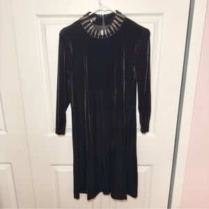 Elegant Black Velvet Dress